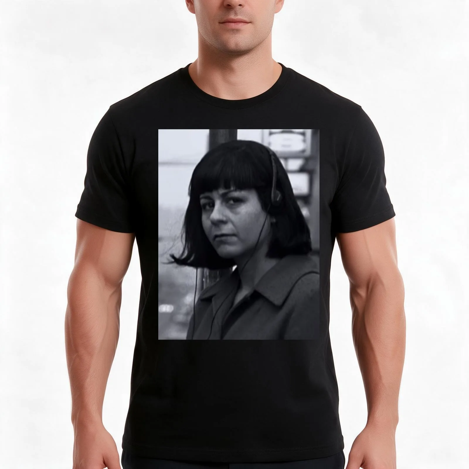 Janet weiss T-Shirt, Summer Casual Cotton Tee, Oversized Streetwear Tops, Vintage Graphic Print, Loose Fit Short Sleeve