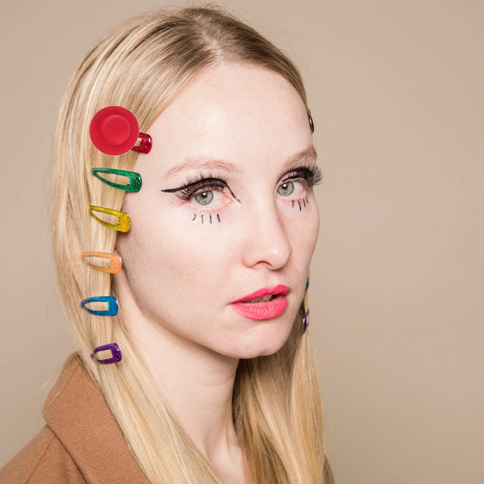 16Pcs 미니 탑스 모자 DIY 공예용 절묘한 작은 모자 미니 머리핀 장식 장식 모자용 액세서리