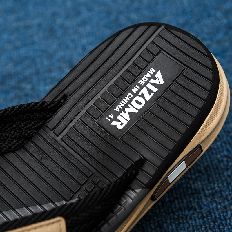 Men's V-strap summer new style anti-slip and wear-resistant outdoor and indoor dual-purpose slippers with thick sole, beach casu
