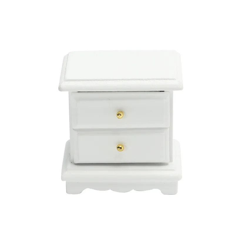 2picecs 1:12 منضدة مصغرة، طبقة مزدوجة مصنوعة يدويًا، ديكور أثاث بيت الدمى 2025 #5