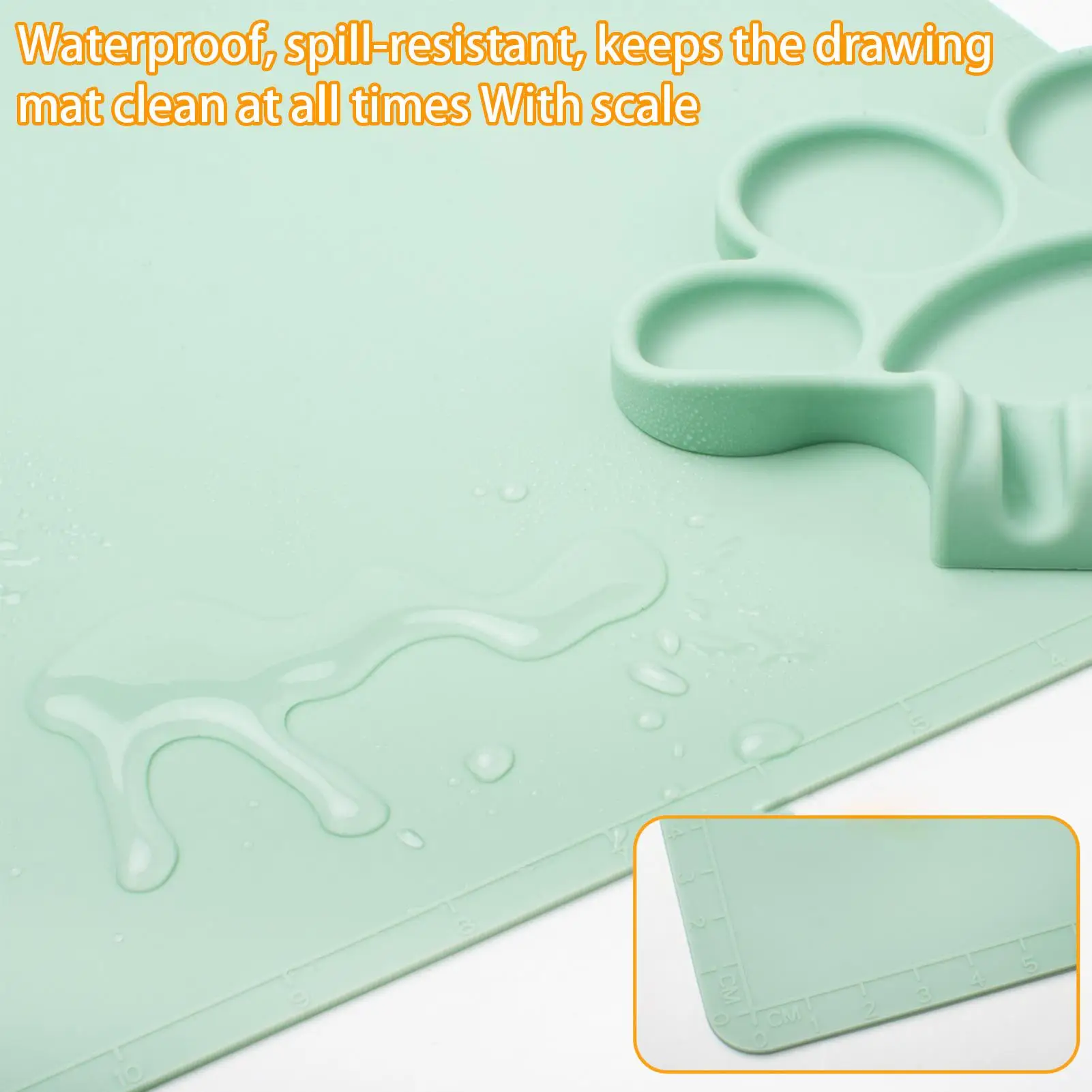 Silicone Paint Mat Foldable Drawing Pad 23.62x15.75in Silicone Crafting Mat For Artist Student Watercolor Clay Projects Casting