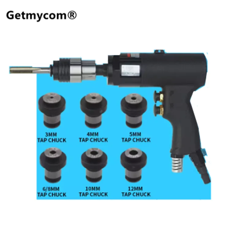M3-M12 Pneumatic Tapping Machine, Tapping Machine Gun Type Pneumatic Power Thread Machine Tap Drilling Machine