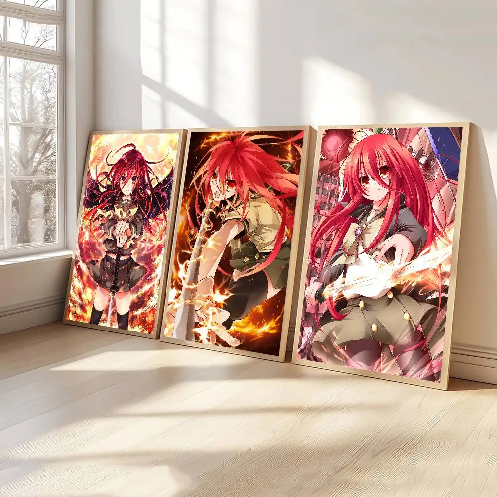 Shana Of The Blazing Eyes Anime Posters Sticky Whitepaper Sticker DIY Room Bar Cafe Kawaii Room Decor