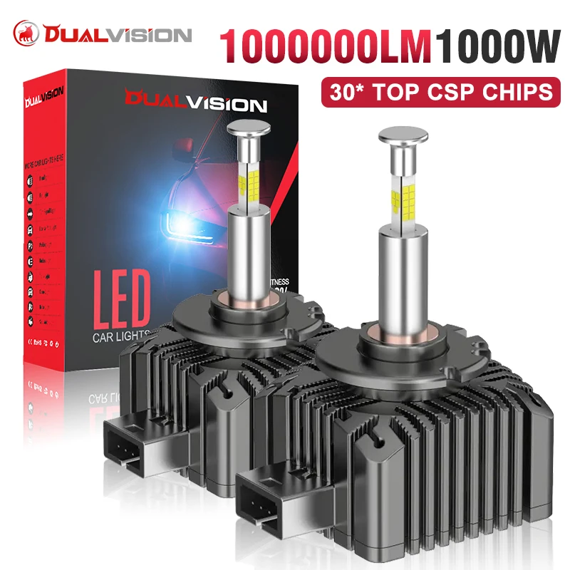 

1000W D1S D3S 360 Led Headlight Canbus Bulbs CSP D4S D2S Led Super Bright D1R D4R D2R D3R Car Bulb 12V 6000K D Series Car Bulb