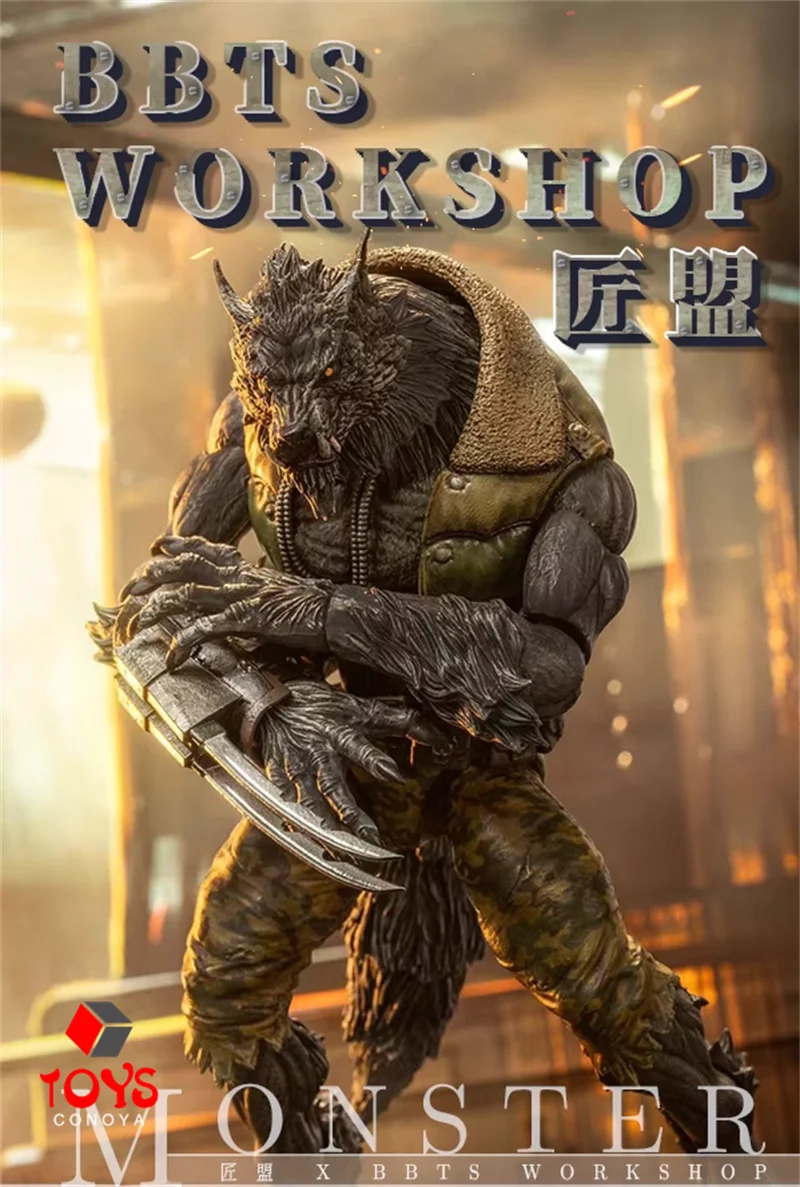 In Stock BBTS WORKSHOP X 1/12 Scale Limited Edition Monster Power Night Wolf 20cm Full Set Collectible Toy