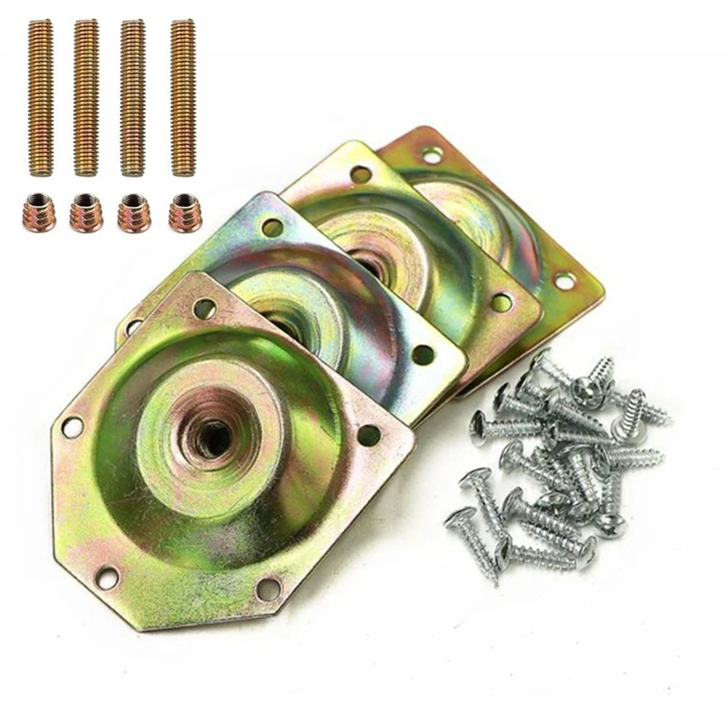 Pieds inclinés de meubles, plaques de fixation, Support de montage pour roue excentrique, Table, pieds de canapé, matériel de Support, nouveau, 2022