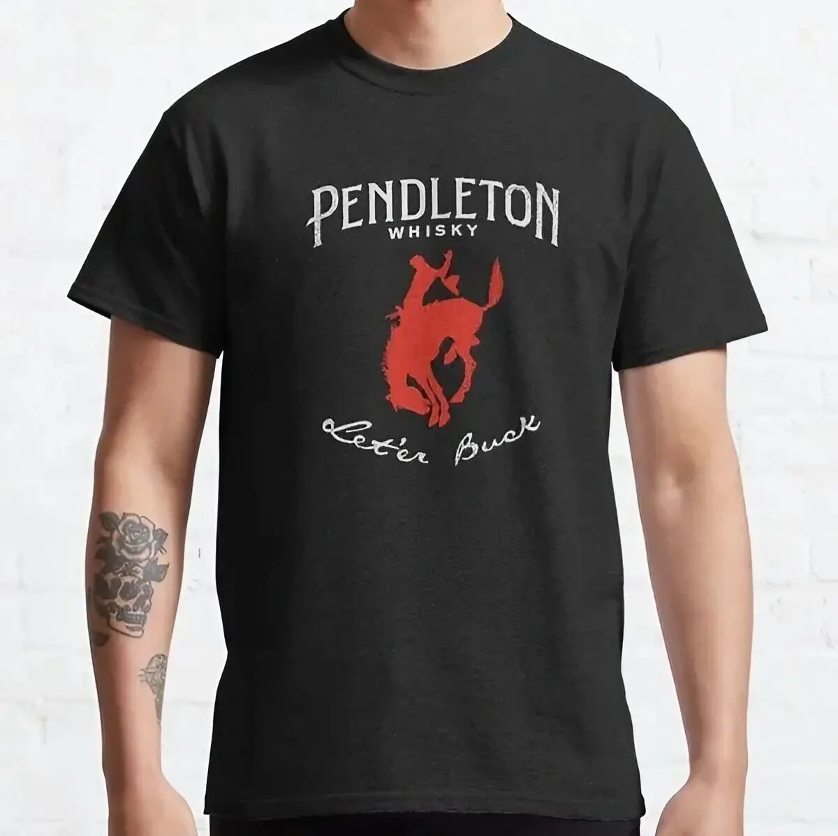 NWT Pendleton Whisky Leter Buck Animal Unisex T-Shirt