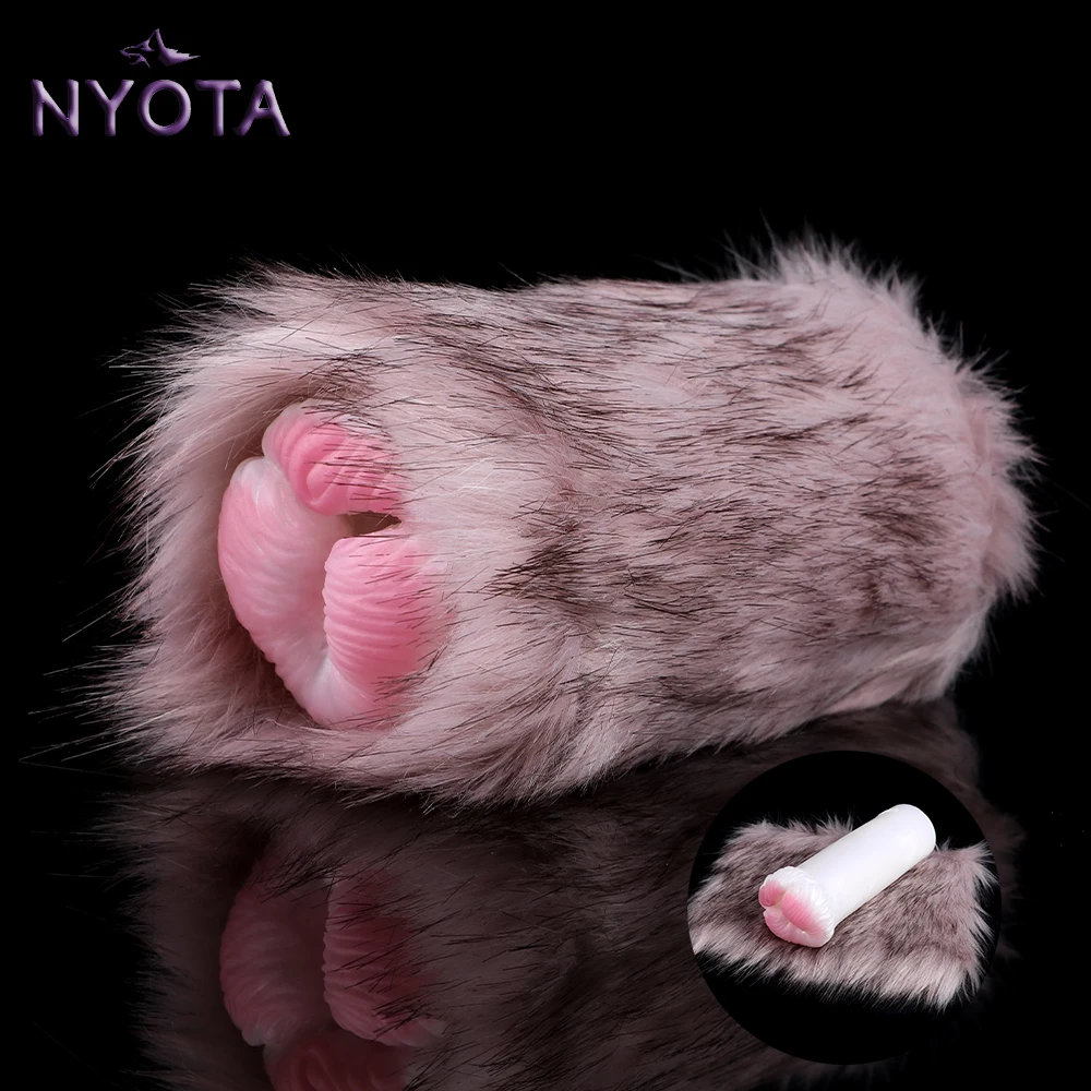 

NYOTA Single Hole Plush Aircraft Cup Male Soft Silicone Masturbator Adult Sex Toys Penis Exercise Poket Pussy Realistic Vagina