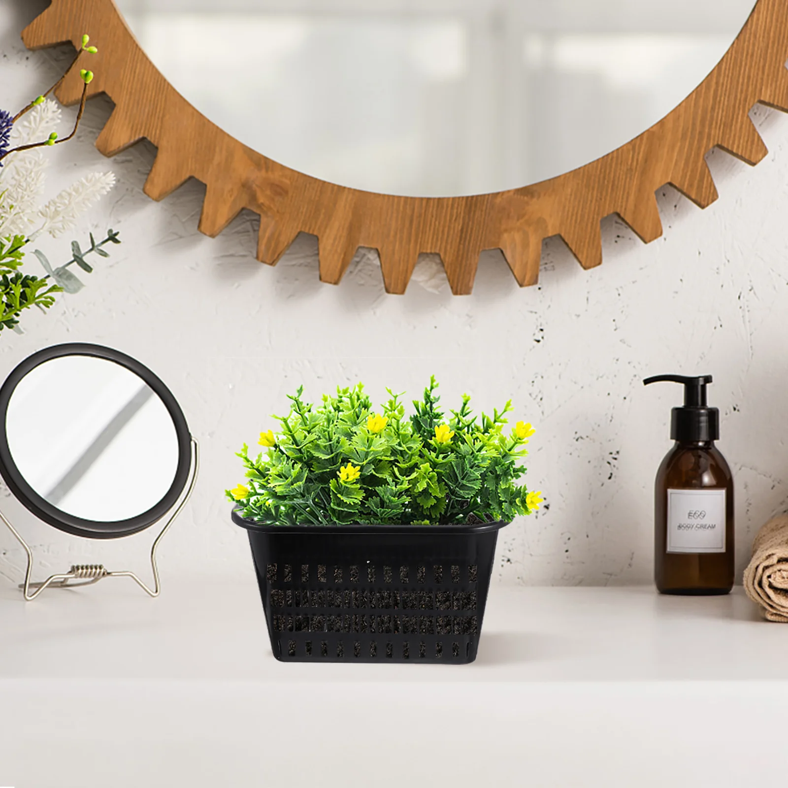 

5pcs Control Root Pots Thickened Plastic Orchid Planters With Holes For Drainage Aeration Replanting Hanging Flower Pot Garden