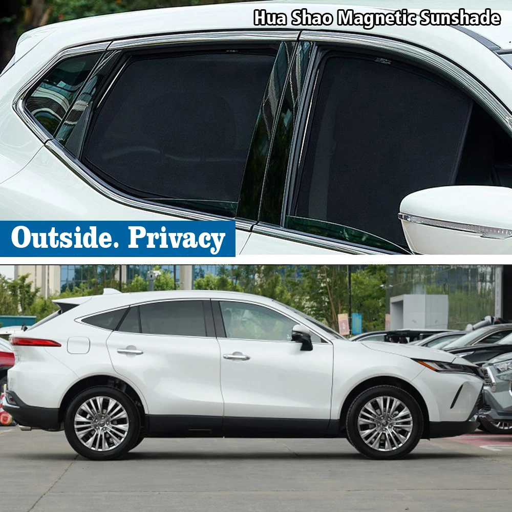 Magnetic Car Sunshade Shield Front Windshield Frame Curtain Sun Shade Accessories for Toyota Harrier 80 XU80 2021 - 2024 Hybrid