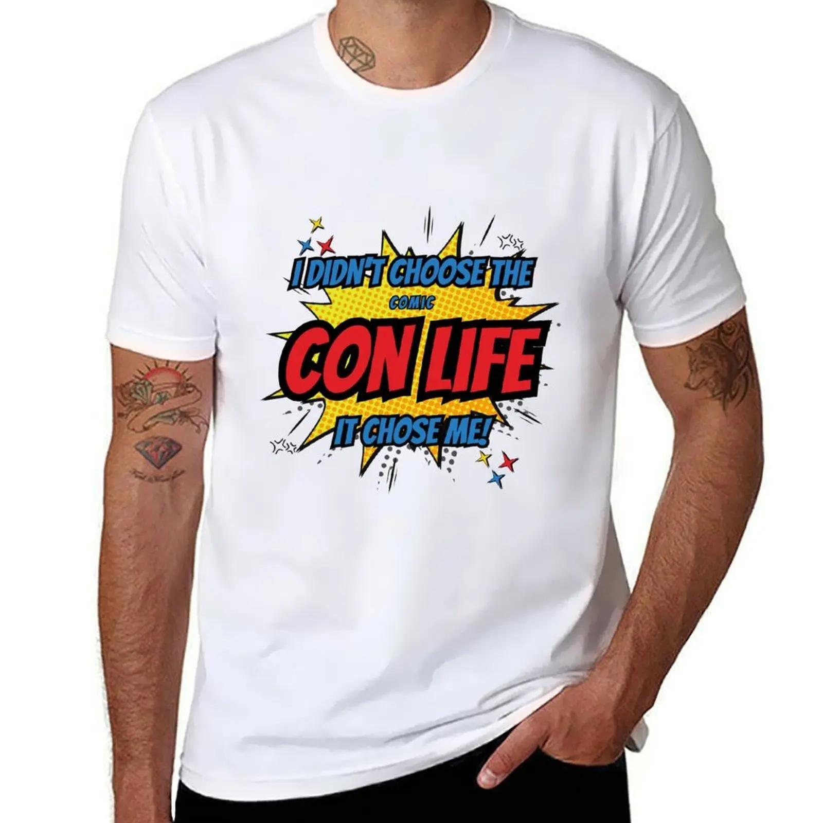 

Comic con t-shirt design T-Shirt t shirts cotton 100% funny t shirts dark humor T-Shirt