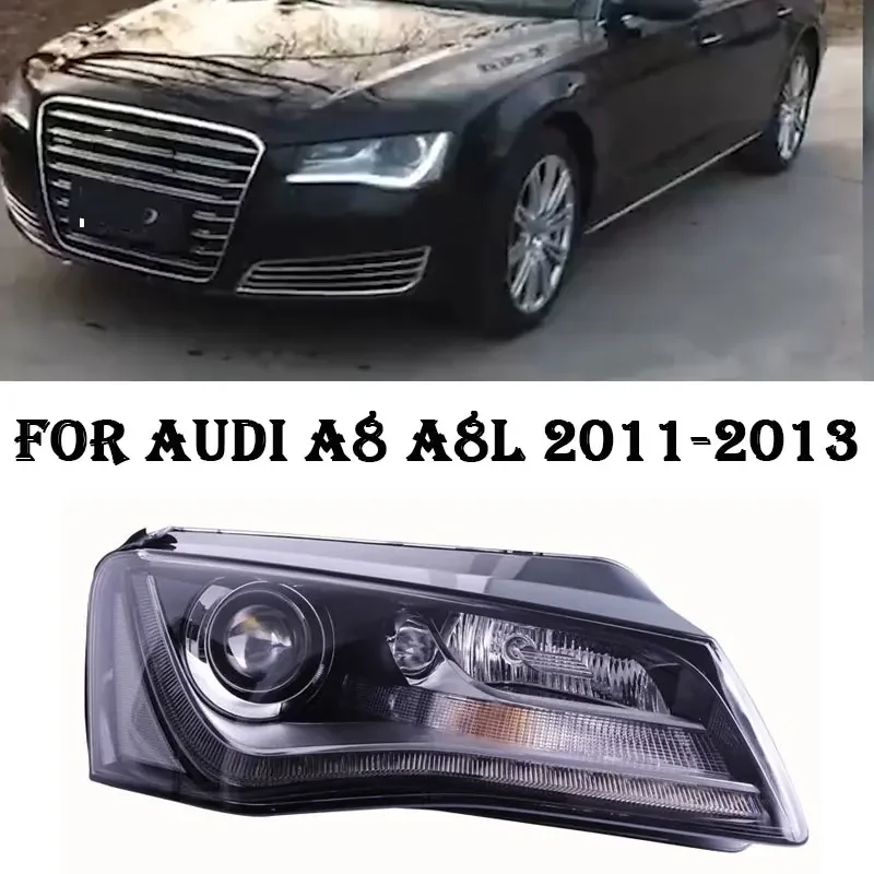 Car front Head Lamp for Audi A8 A8L 20112012 2013 LED DRL Head Lamp Assembly Projector Lens original xenon lamp Accessories