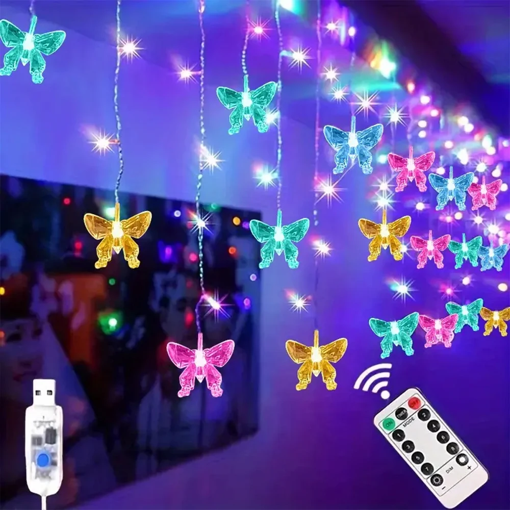 Lampu Tirai LED Kupu-kupu deng - Fairy Light Curtain ulasan dan harga