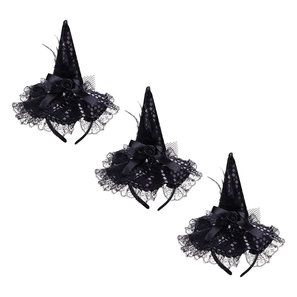 

3 Pcs Witch Headbands Headbands Halloween Headdress Festival Hair Cosplay Headband Accessories Costume Party Decorations