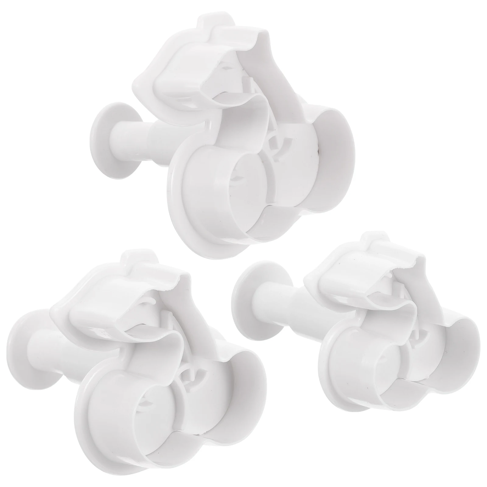 

3pcs Cherry Cookie Mold Plastic Biscuit Cutter Kitchen Household Baking Supplies Cookie Cutters Pancake Molds Easy Clean