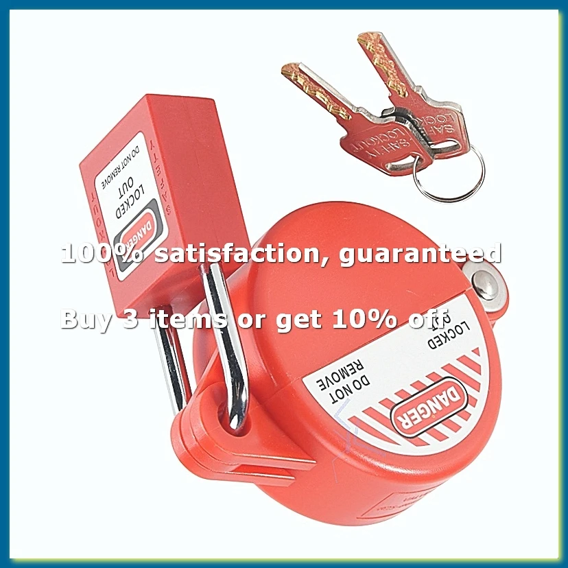 Outdoor Faucet Lock with Safety Padlock - Water Spigot Lock, Hose Bib Lock for 1 to 2-1/2 in Dia Valve Handles, Faucet-A56M