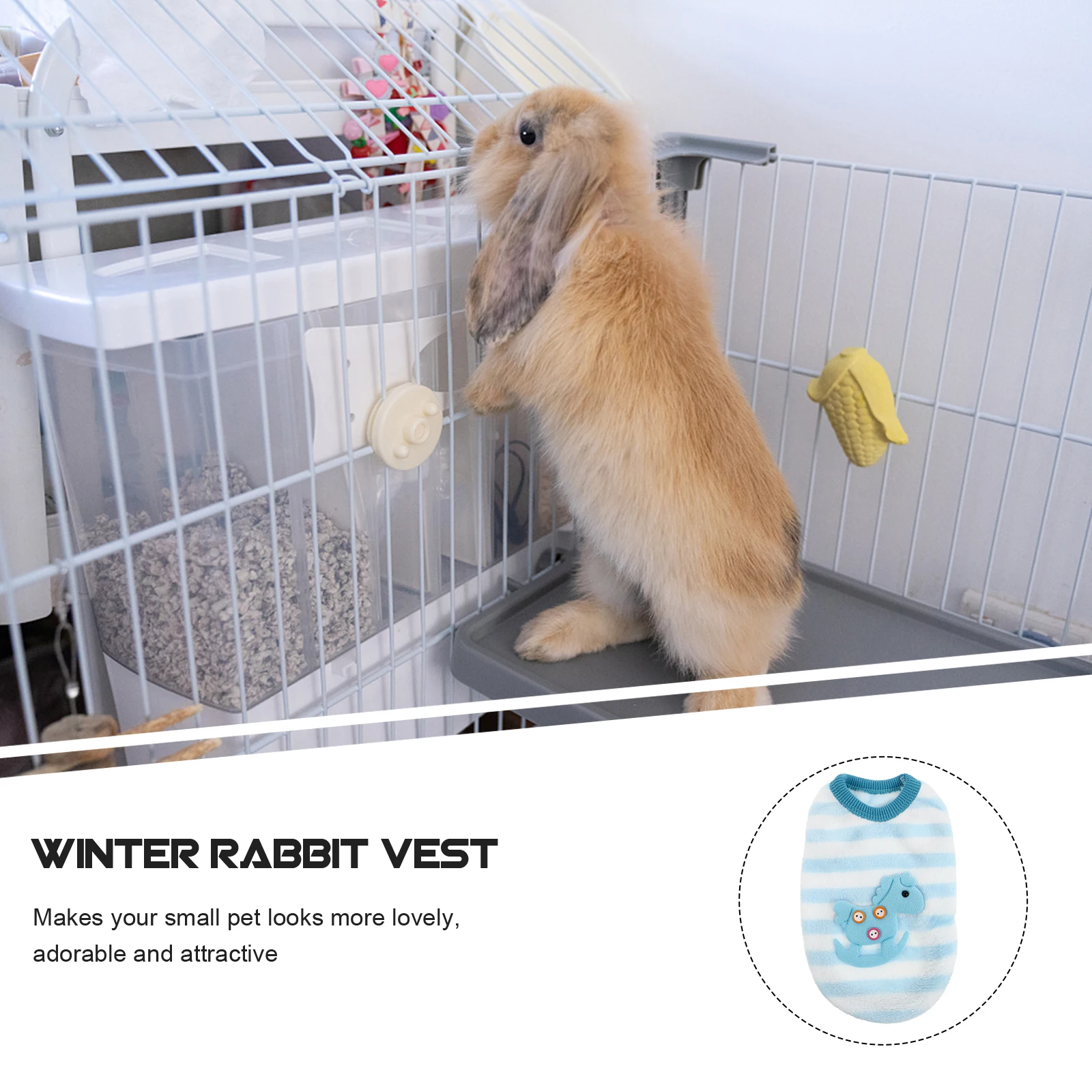 

Bunny Accessories for Rabbits Clothes Vest Ferret Halloween Costumes Jacket Pet Small Outfits