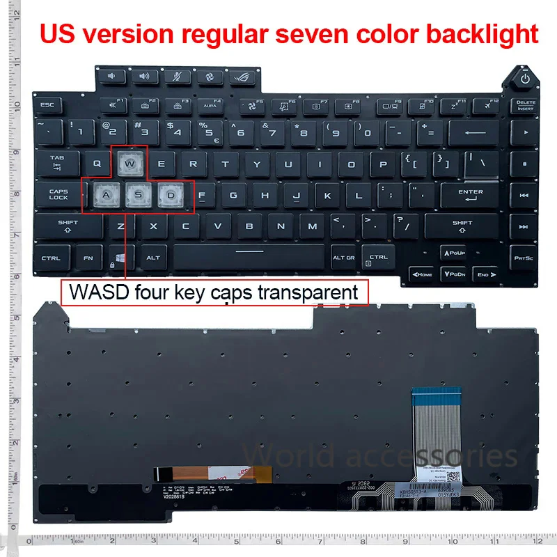 US/UK backligh keyboard for Asus ROG Strix G15 2021 g513q g513qy g513qm g533 5R g513rc g513rm g513rw g513qr g513qe g513im g513