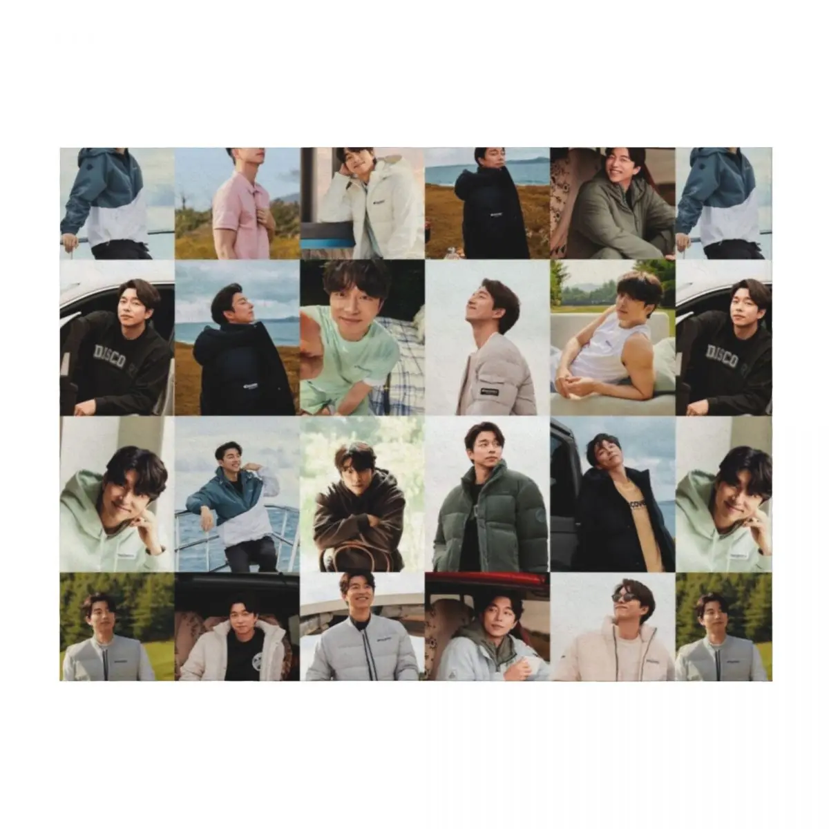 

Gong Yoo Throw Blanket Soft Big Furrys valentine gift ideas Decoratives Blankets