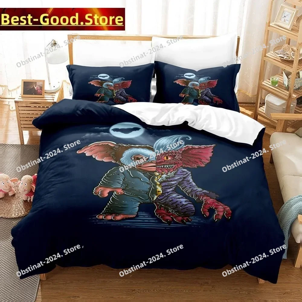

3D Print Fashion Gremlins Printed Bed Set Duvet Cover Pillowcase Bedding Set Bed Linen Sheet Quilt Cover Full Queen King Size