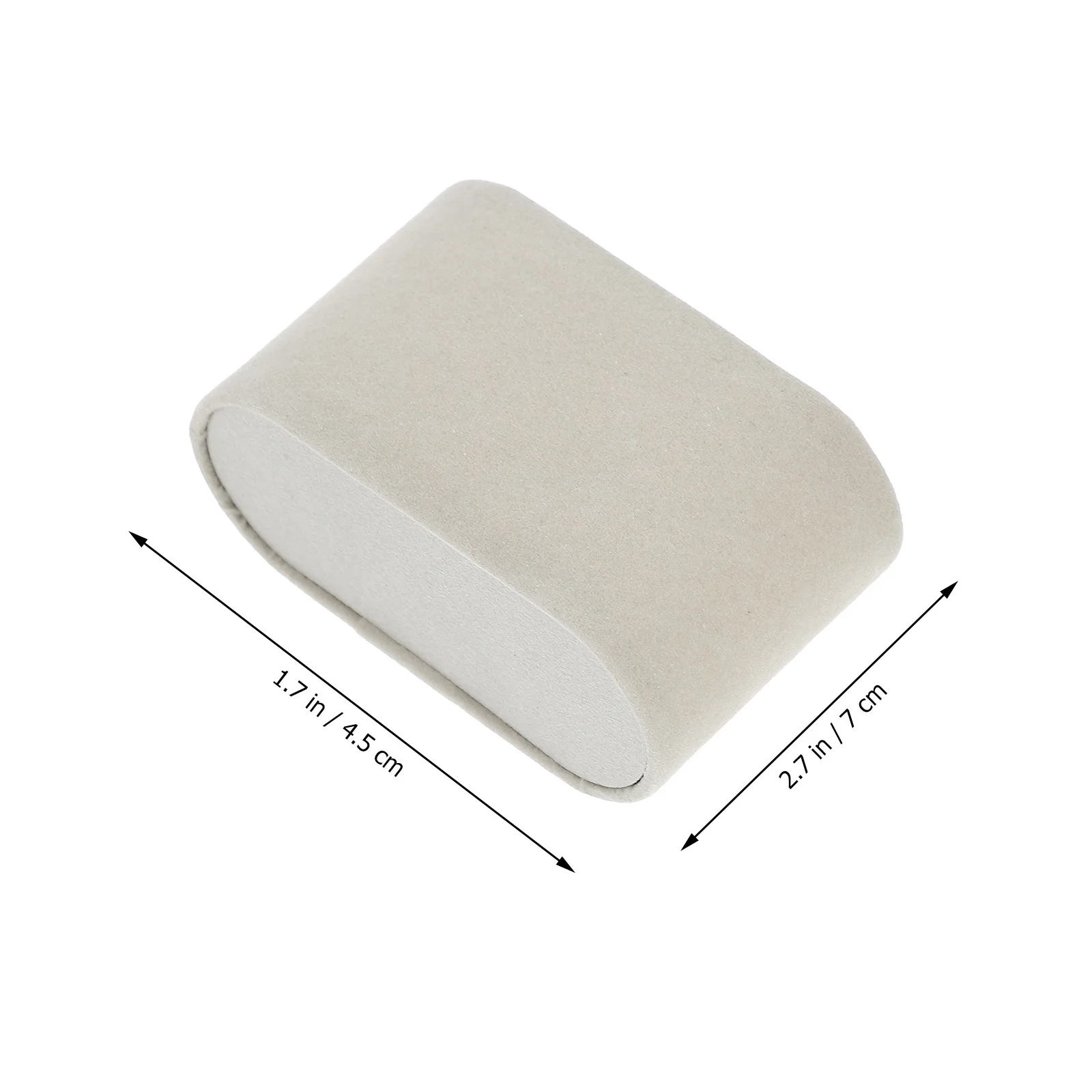 6 قطعة كيس وسادة عرض لساعة اليد والمجوهرات وسادة صغيرة مقاومة للماء رمادي الإسورة سلسلة يعرض سوار