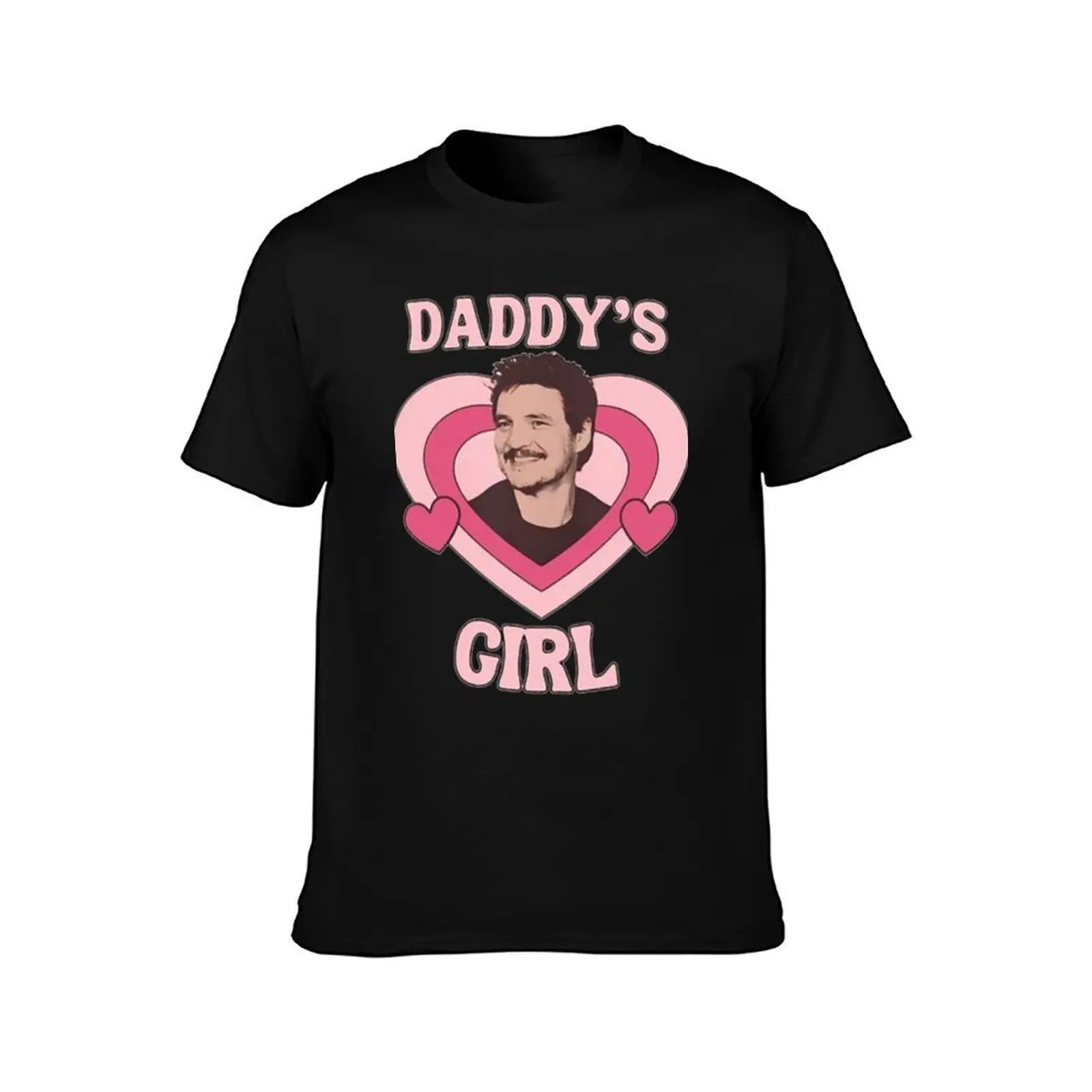 Daddy’s Girl Pedro Pascal T-Shirt Summer Casual Cotton Tee Oversized Streetwear Tops Vintage Graphic Print Unisex Men Women