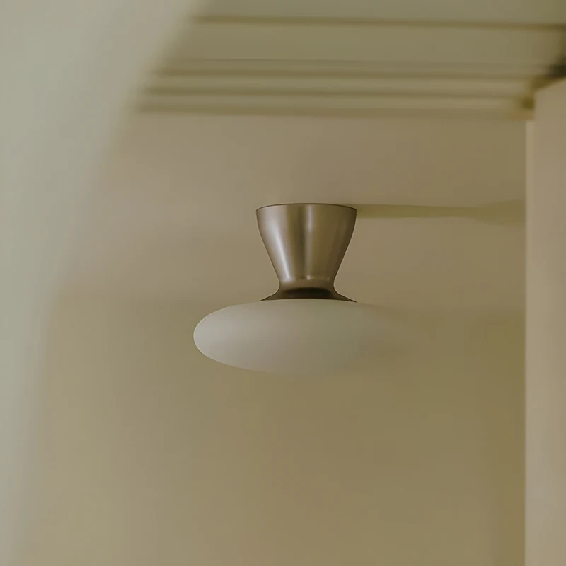 

Nordic entrance eye protection ceiling light medium ancient mushroom balcony corridor light designer simple glass light