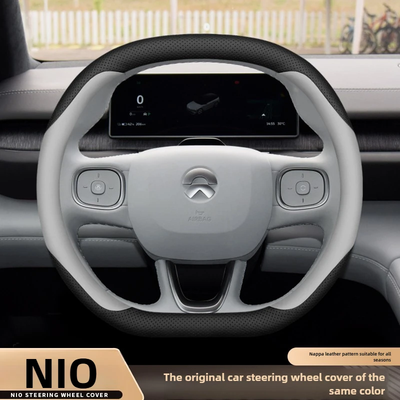 

Leather Car Steering Wheel Cover for NIO ET5 ES8 ET7 ES6 EL6 ES7 EC6 EL7 ET5T ET9 EL8 Accessories 2025