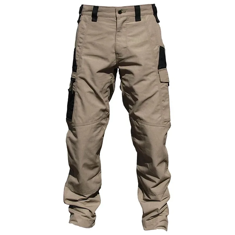 Wear Resistant Work Pant Man Multi-pocket Straight Cargo Trousers Outdoor Jogging Tactical Pants Spring Autumn Casual Trousers