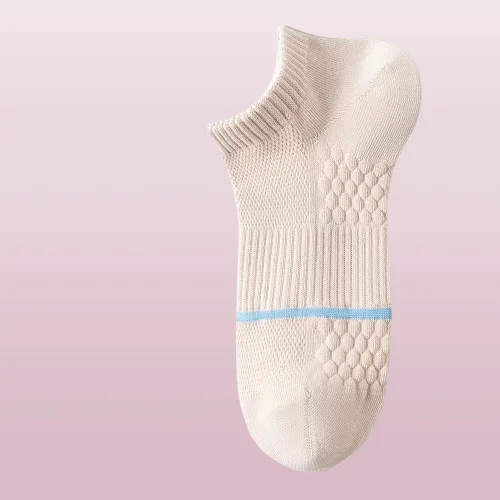 Chaussettes de sport invisibles pour hommes, chaussettes courtes, maille fine, bateau d'affaires, non ald, sans talon, haute qualité, 5/10 paires