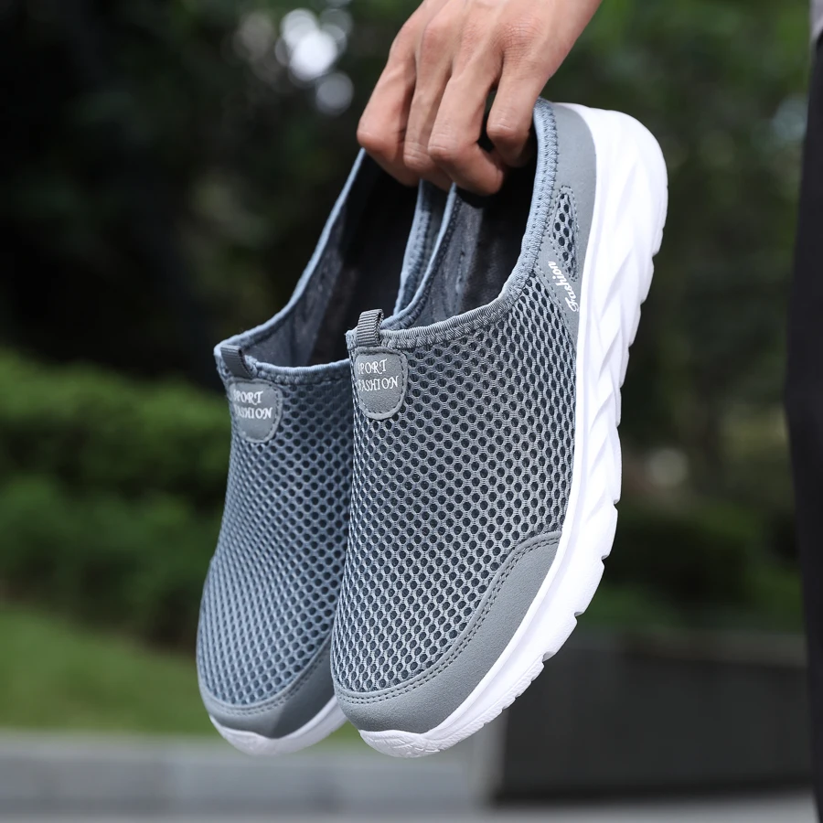 YRZL Hot Sale Men Half Slipper High Quality New Design Mesh Shoes Breathable Outdoor Sandals Comfortable Couples Walking Shoes