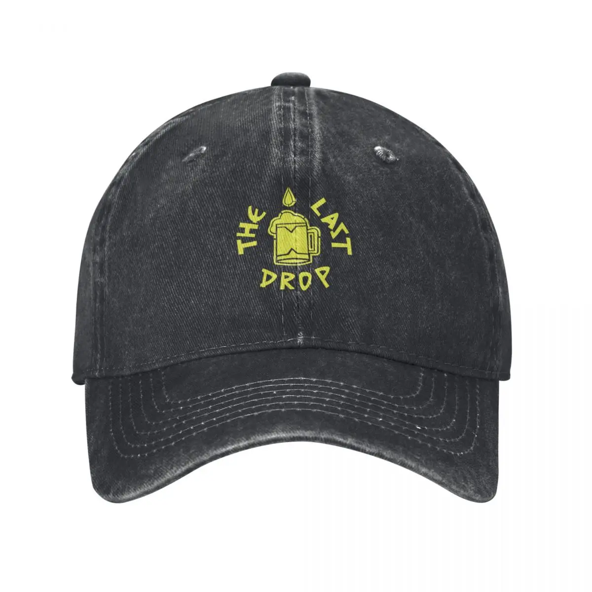 

The Last Drop (Thematic Neon Green- Black BG) Baseball Cap Rugby Fishing cap Thermal Visor For Women Men's
