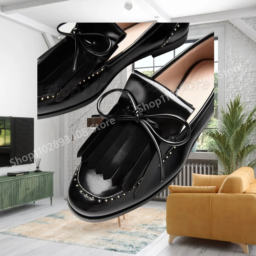 Franja frontal decoração rasa sapatos masculinos cristais borboleta nó decoração festa de casamento sapatos masculinos luxo 2025 zapatillas mujer