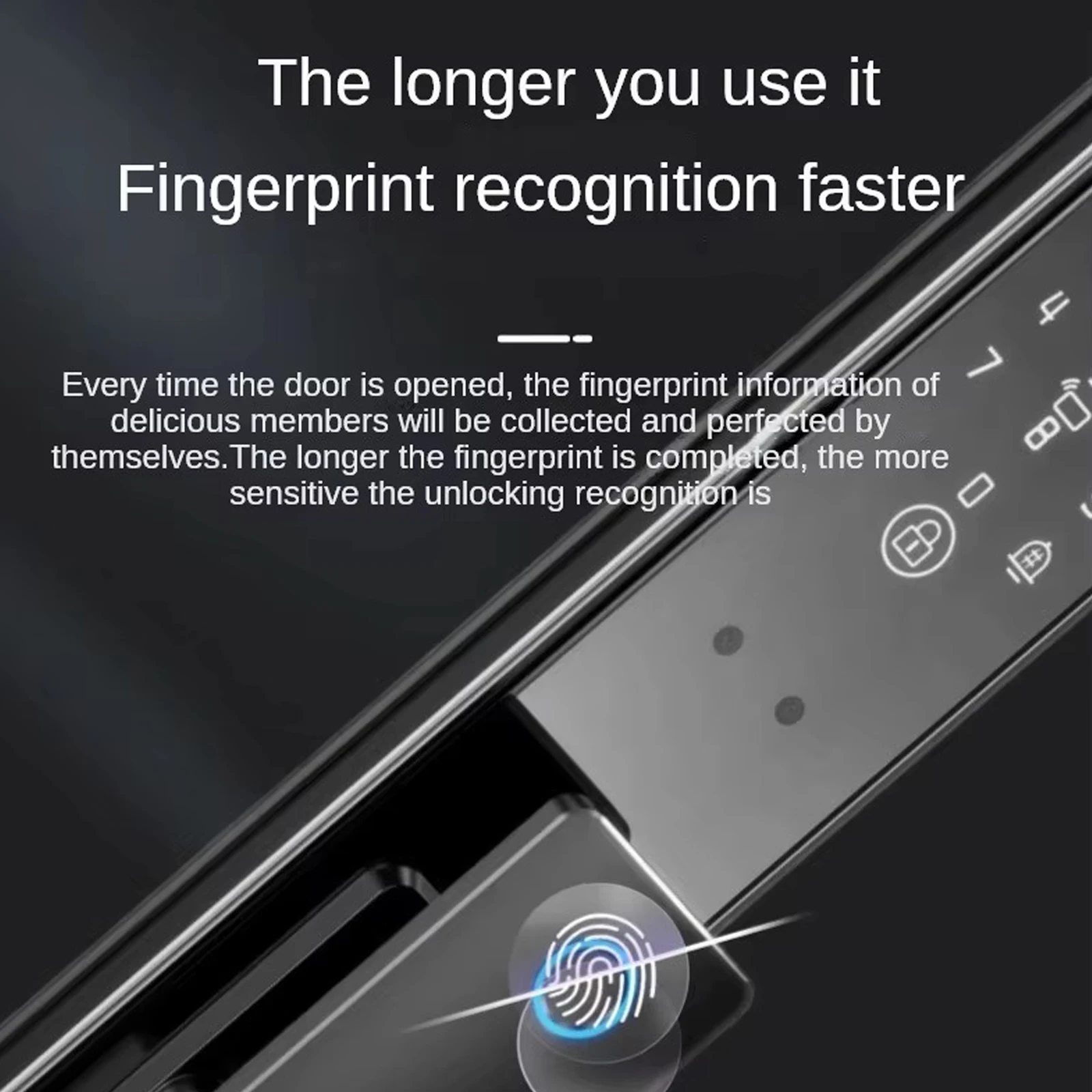 Wifi Smart Lock Door Handle Smart Locks for Front Door Smart Door Lock Wifi with 3d Face Recognition Fingerprint Password