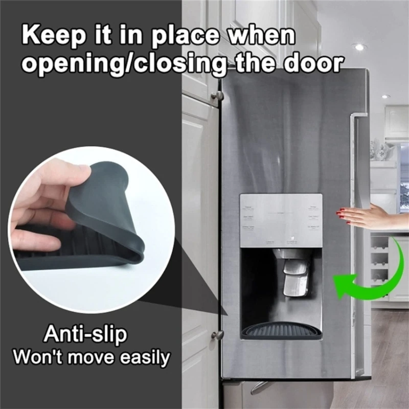 Drenaggio a tenuta stagna gocciolatoio Silicone per uso alimentare vassoio raccoglitore d'acqua frigorifero gocciolatoio materiale in Silicone per Dropshipping