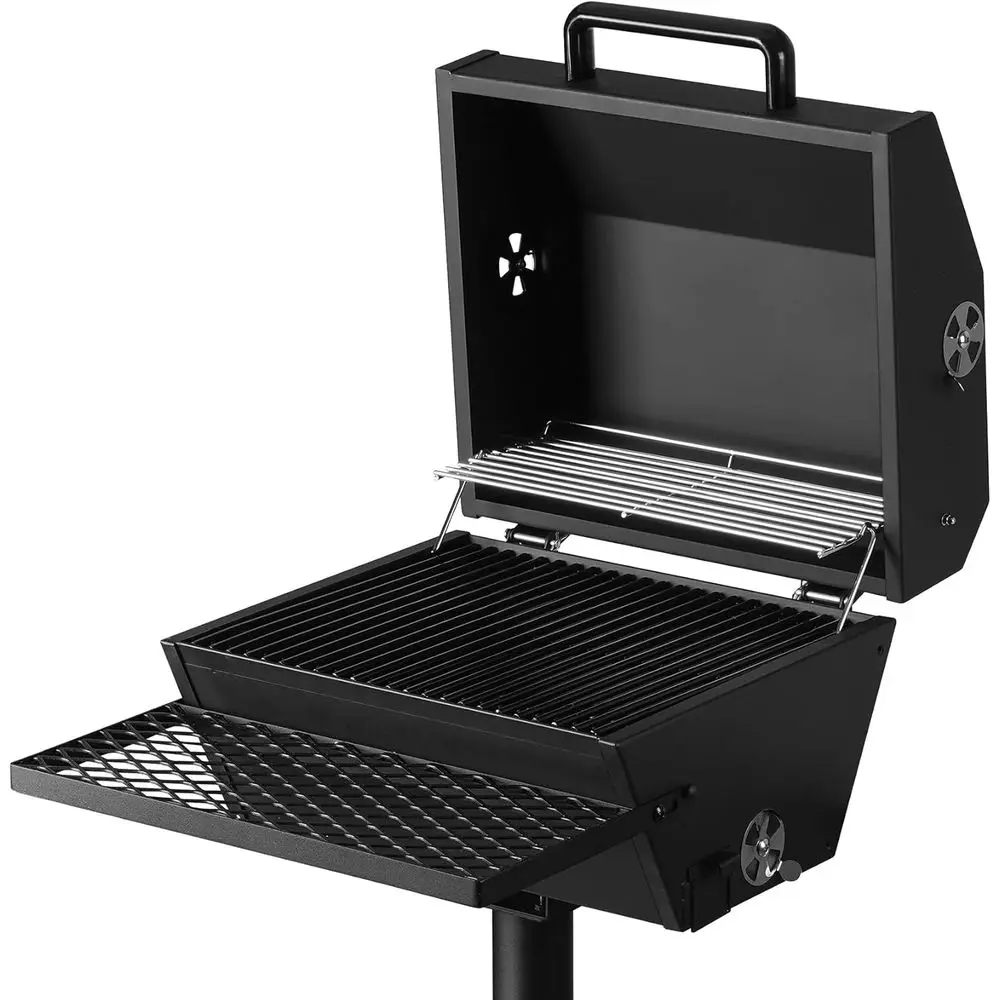 

Портативный угольный гриль повышенной прочности с крышкой, идеально подходит для отдыха на природе, кемпинга и поездок на автодомах.