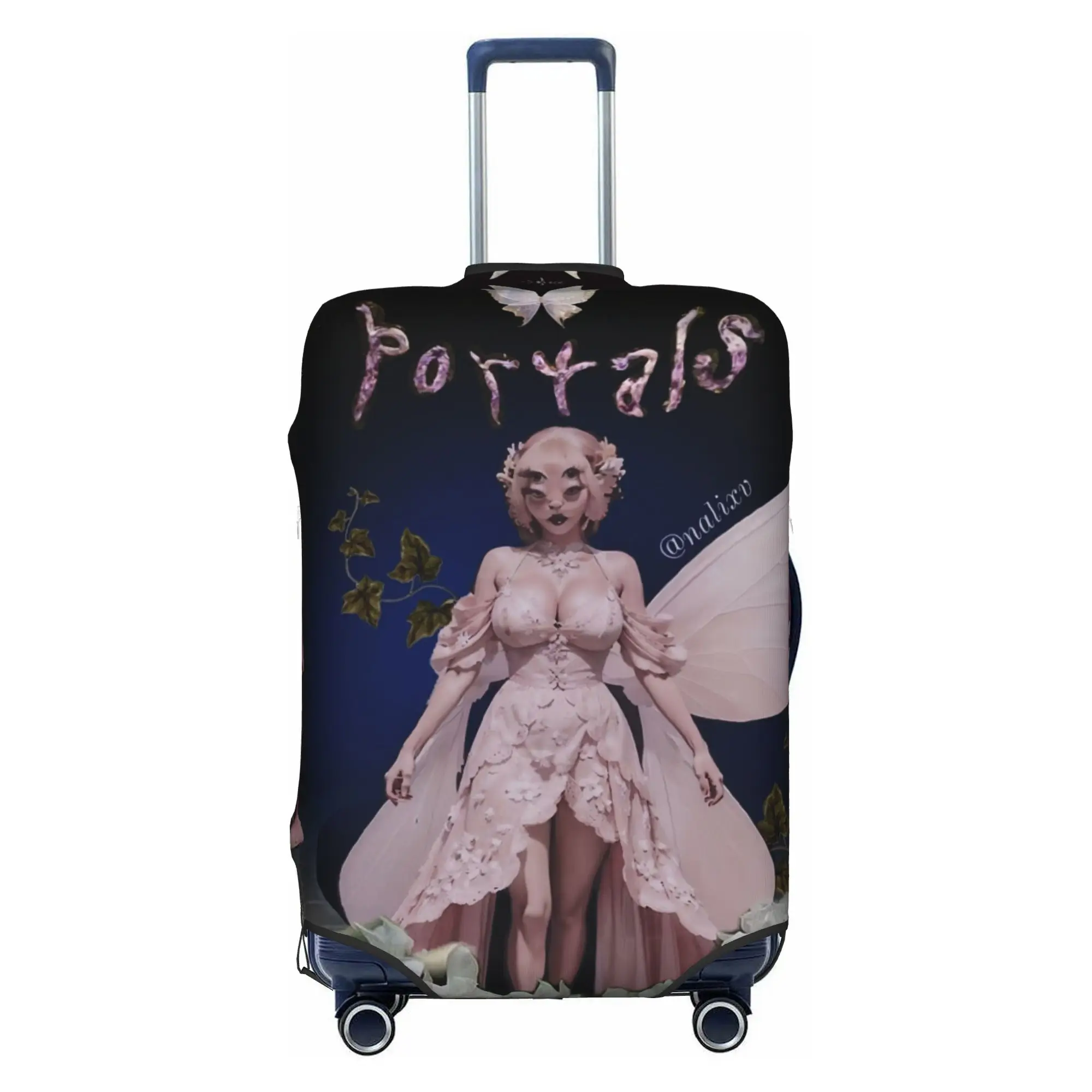 Funny Portals Mushroom M-Melanies M-Martinez Luggage Cover Protector Washable American Singer Songwriter  Travel Suitcase Covers