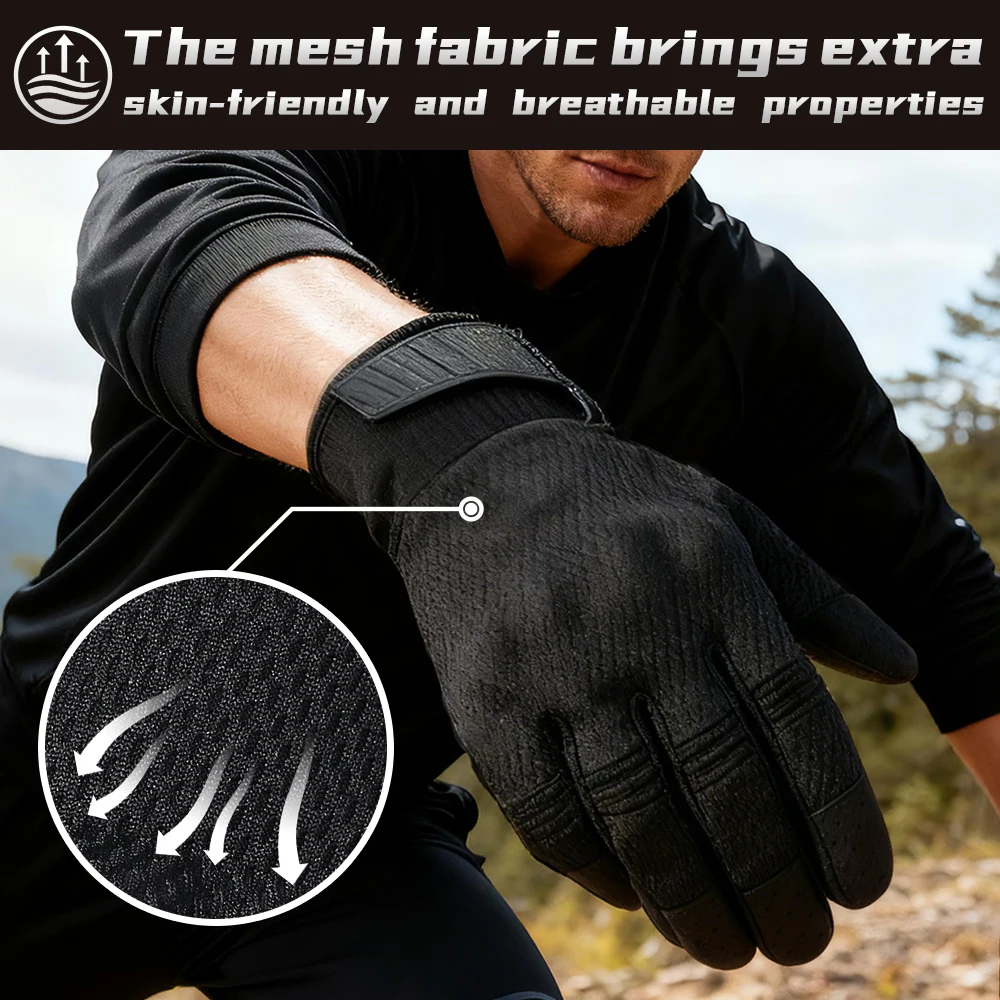 Outdoor Hunting Full Finger Tactical Gloves Touch Screen Anti Slip Grip Lightweight for Hiking Camping Cycling Work Sports view 5