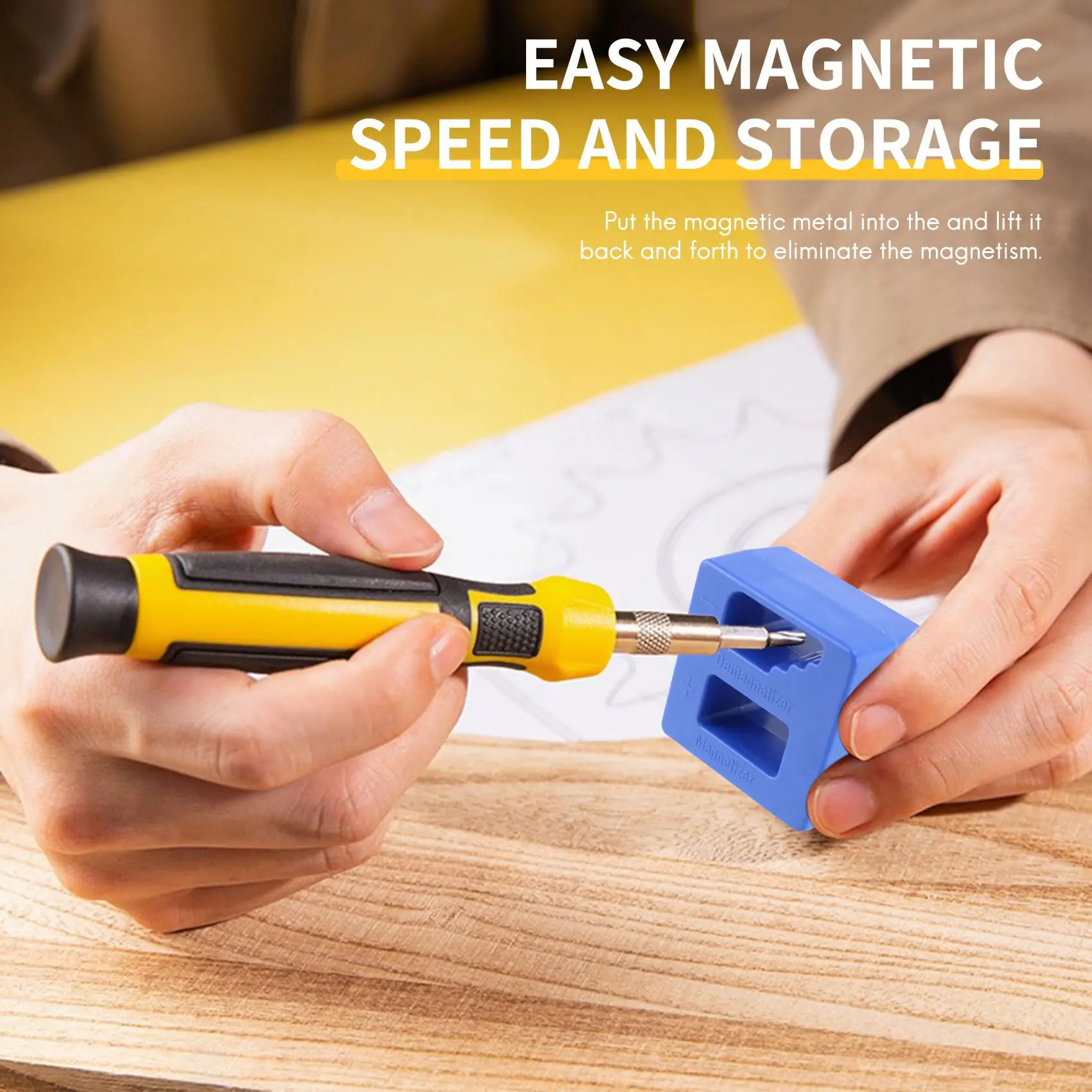 Новый намагничивающий размагничиватель для наконечников отверток, винтовых бит, магнитный инструмент