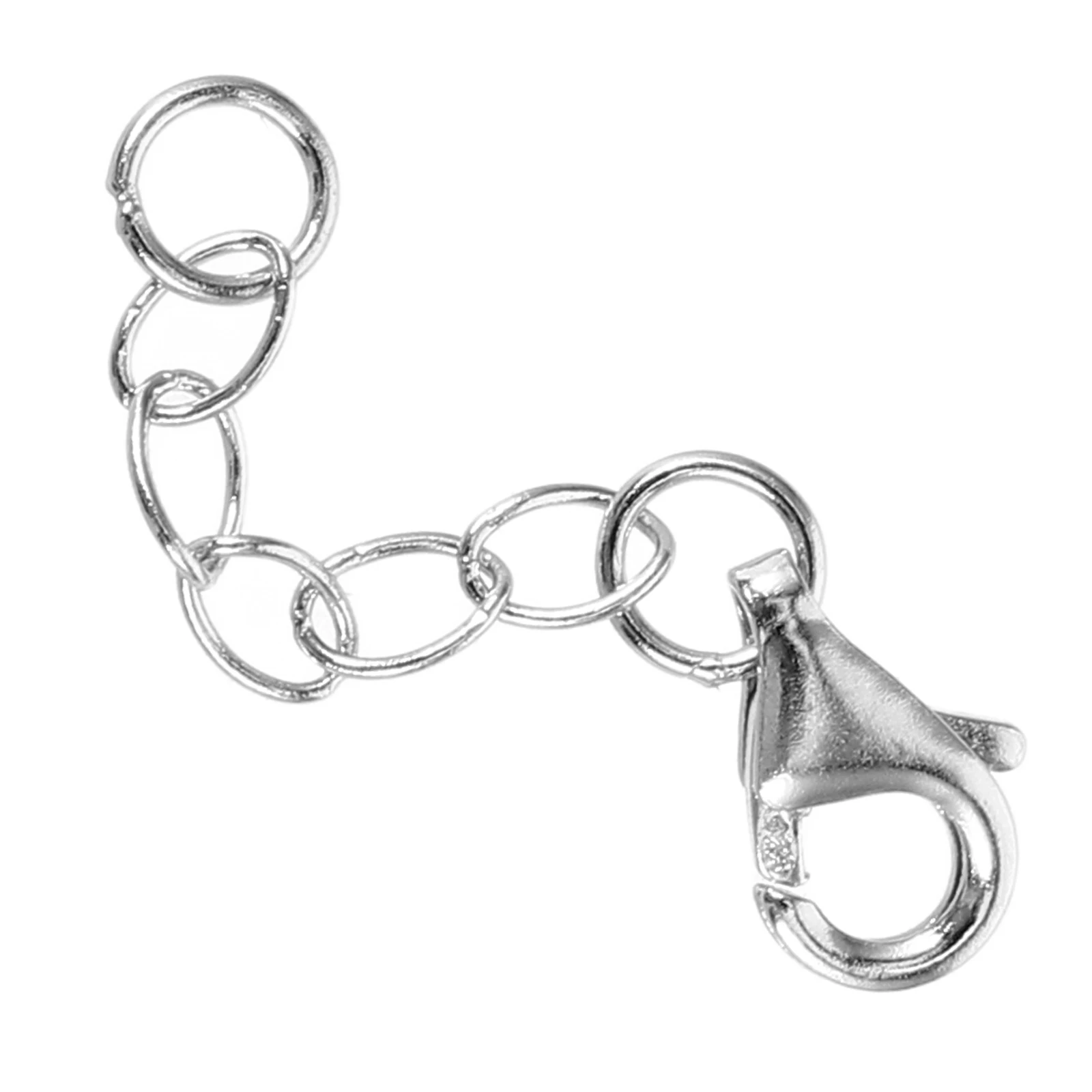 

DIY Adjustable Extension Chain 1 Inch Silver Necklace Lobster Clasp Extender Chains for Bracelets Necklaces Jewelry Accessories
