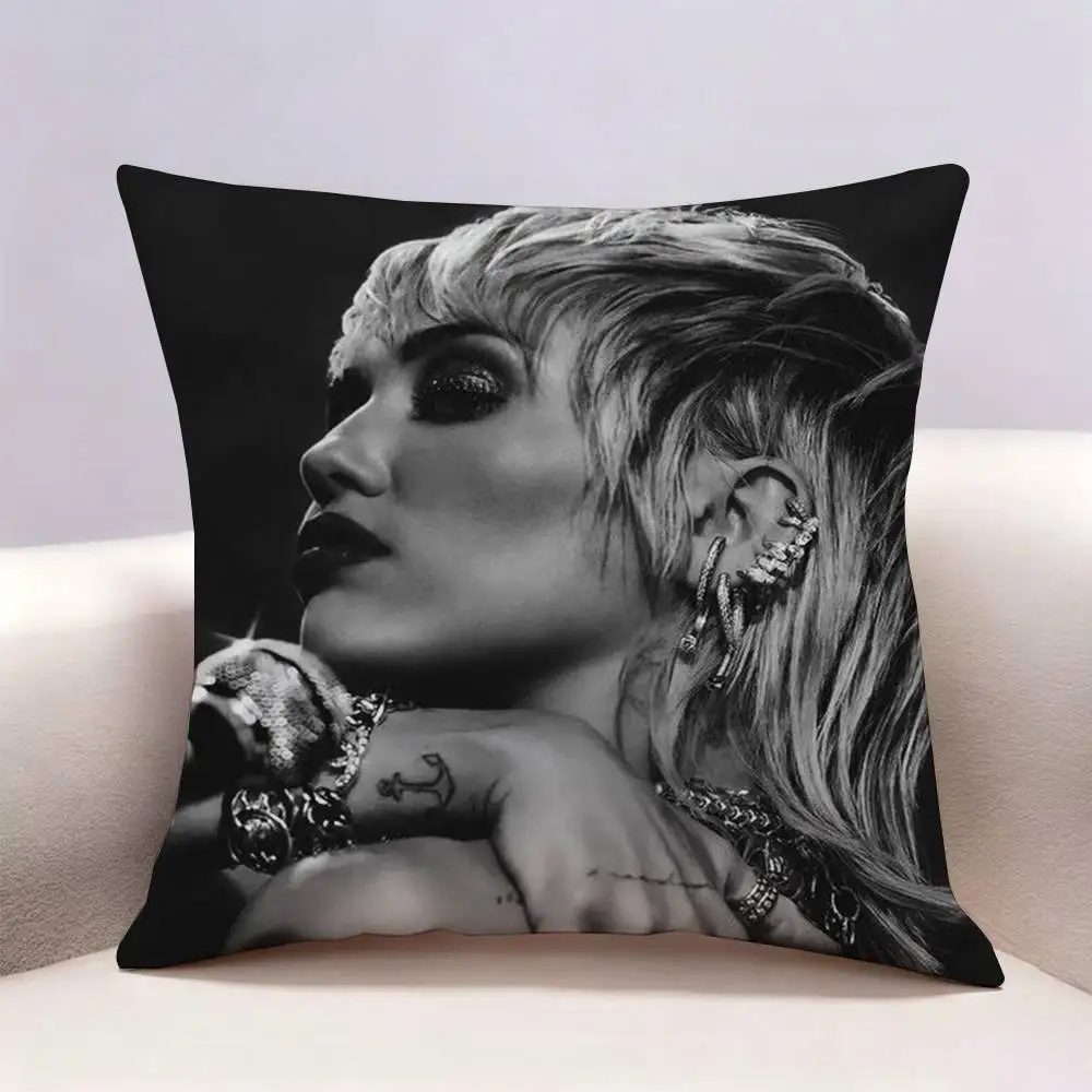 Singer M-Miley Cyrus  Double-sided print Pillow Case Cushion Cover Throw Pillow Case For Car Sofa