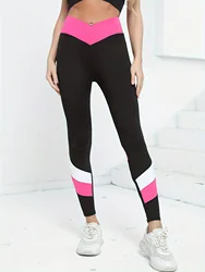 Womens' V Cross Waist Yoga Leggings with High Waisted Tummy Control yoga pants