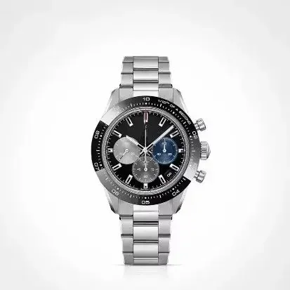 الأعمال الفاخرة متعددة الوظائف كرونوغراف 6 دبوس مقاوم للماء التاريخ التلقائي الرياضة موضة عادية ساعة كوارتز رجالية