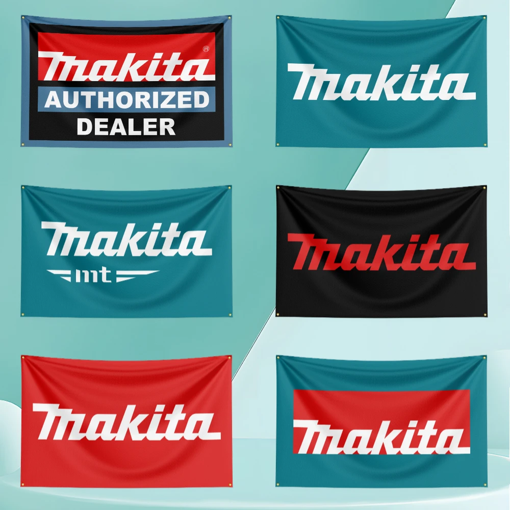 

150x240cm M-Ma-ki-taS Tool Flag Polyester Printed Cars Flags Custom Banner Tapestry for Room Garage Decor Power Tools Flag