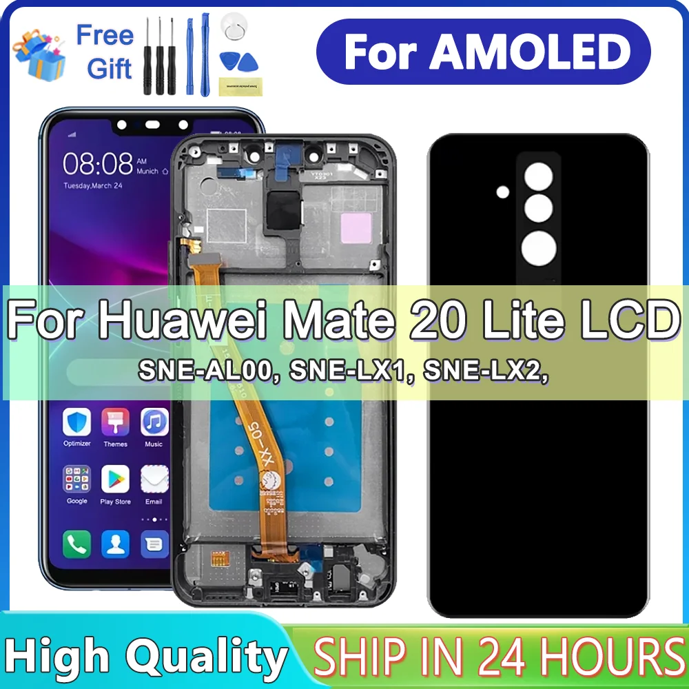 AMOLED Display For Huawei Mate 20 Lite LCD Touch Screen Digitizer Assembly Replacement For Mate 20 lite AL00 LX1 LX2 LX3 LCD