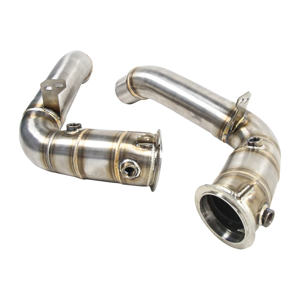 

Custom logo Full Race Downpipe for 2011+ for M5 F10 M6 F06 F12 F13 S63 4.4TT New Condition 3'' Pipes Engine Parts