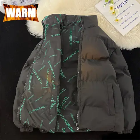 New Parkas Two-sided Long Sleeve Outdoor Men Winter Coats Women Reversible Windproof Thick Coat Double-Sided Jackets Couple Top