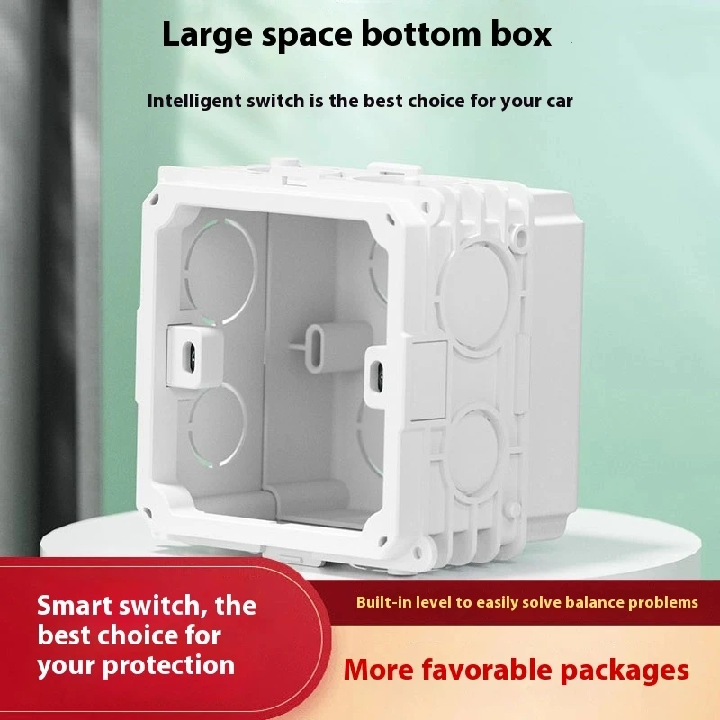 

86 Type Cassette Smart Switch Socket Concealed Wire Box Slot Large Capacity Bottom Box Deepening Assembled Junction Box