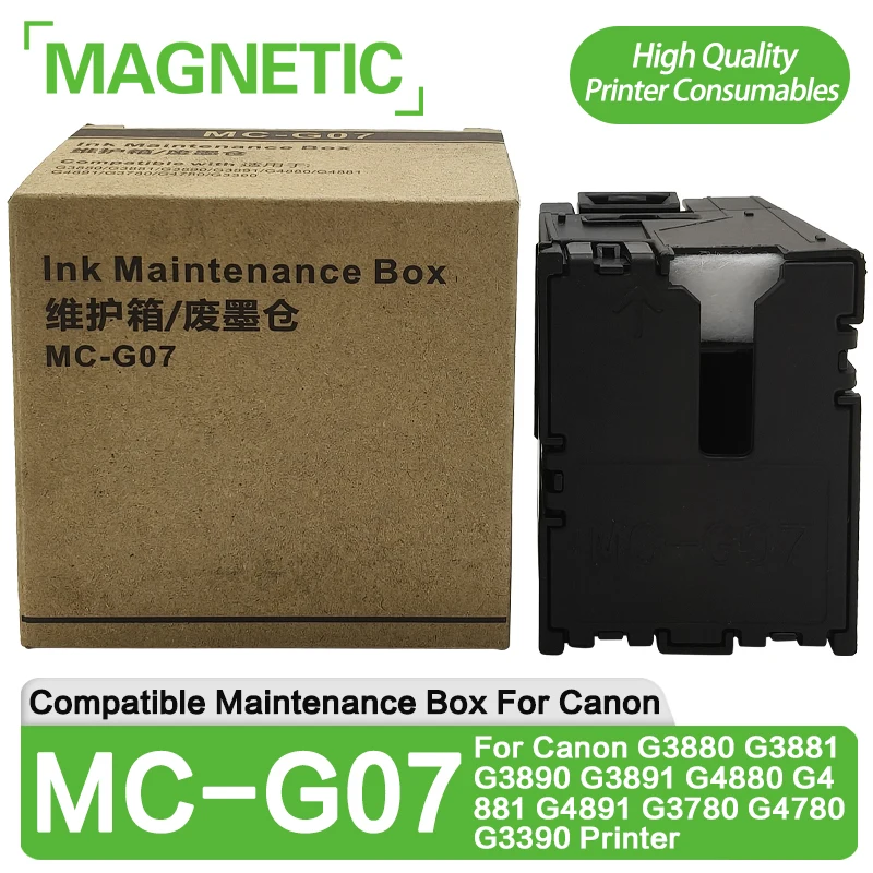 

MC-G07 MCG07 G07 Compatible Ink Maintenance Box For Canon G3880 G3881 G3890 G3891 G4880 G4881 G4891 G3780 G4780 G3390 Printer