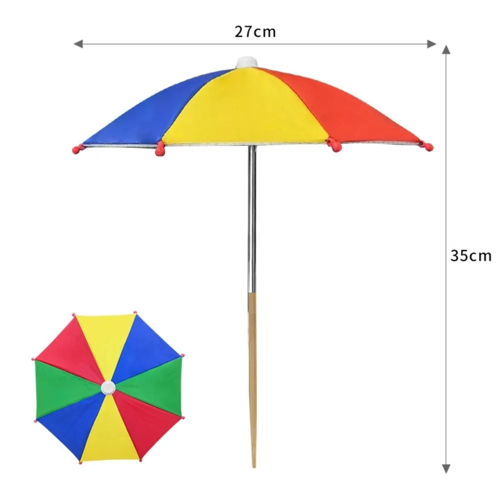 Windproof Patio Plant Umbrella Silver Shade UV Protection Plant Shade Umbrella Sun Protection Garden Shade Cover Plant